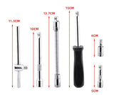 46pcs Socket Ratchet Wrench Set 1/4" External Torx Screwdriver Bit Extension Bar W/Case