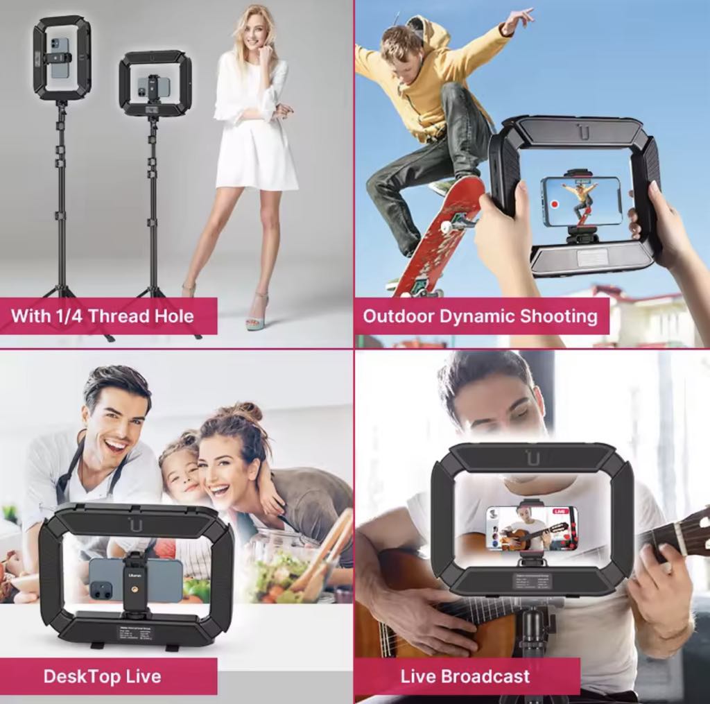 ULANZI U200 Phone Camera Ring Light Video Rig