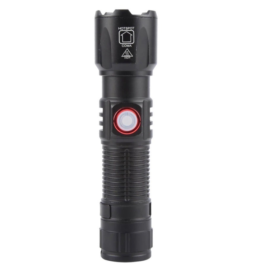 White Laser Mini USB Flashlight W/Clip