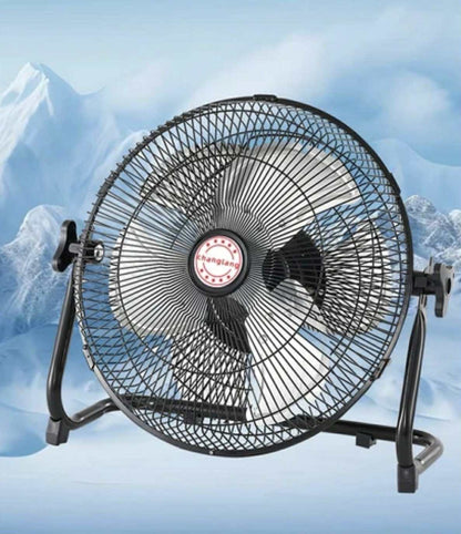 12” Portable Solar Rechargeable Fan W/Solar Panel & AC Charger