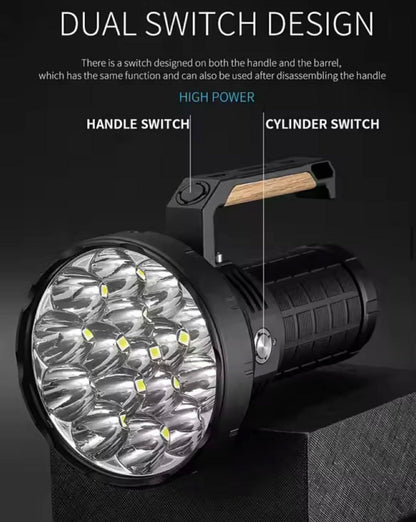 Light Canon Long Range Flashlight W/Solar Charge Box | W5221-1