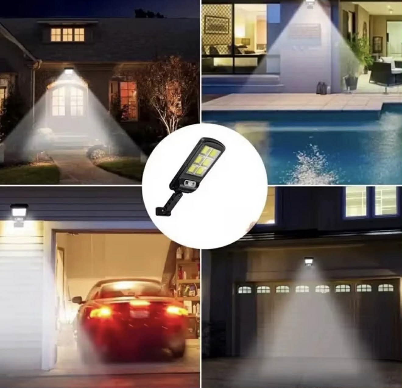 COB Street Solar Sensor Wall Light W/Remote control | BK-818-6