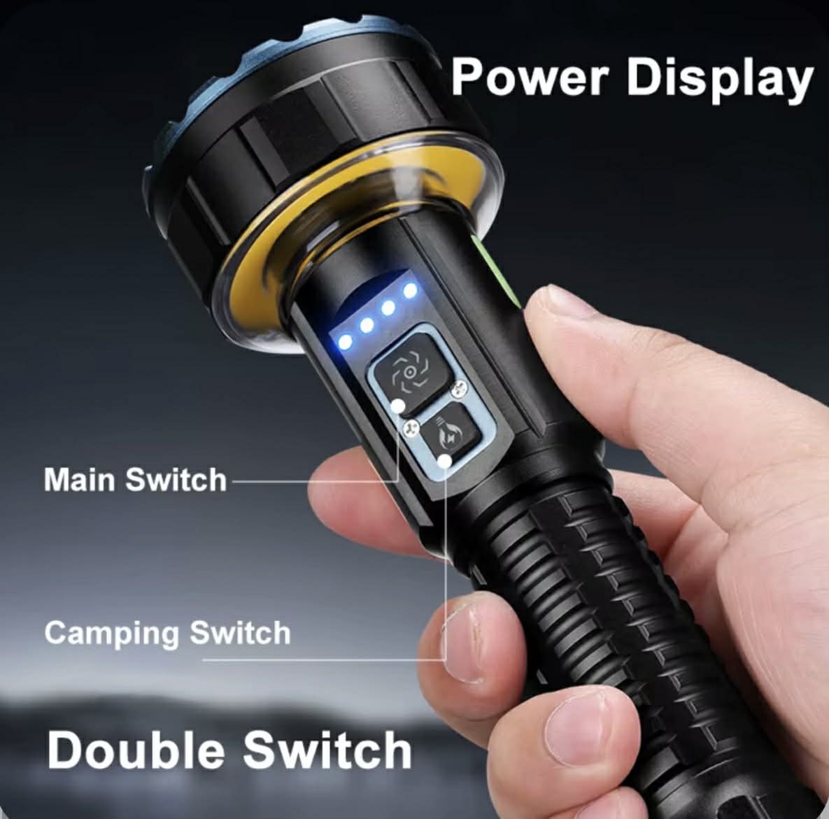 White Laser + COB Camping Lamp Flashlight | 609