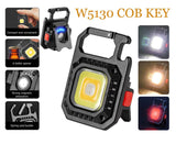 Mini LED COB Keychain Light USB Rechargeable Flashlight | 6 Designs