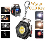 Mini LED COB Keychain Light USB Rechargeable Flashlight | 6 Designs