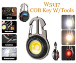 Mini COB Keychain Light W/4in1 Screwdriver & 7in1 Wrench | 2 Styles | Optional Tripod