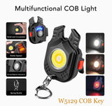 Mini LED COB Keychain Light USB Rechargeable Flashlight | 6 Designs