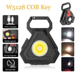 Mini LED COB Keychain Light USB Rechargeable Flashlight | 6 Designs