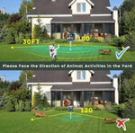 Solar Powered Ultrasonic Animal and Bird Repeller W/Flashing Light