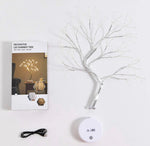 Decorative LED Shimmer Tree Tabletop Bonsai Tree W/DIY Branch | 50cm | 3 Style