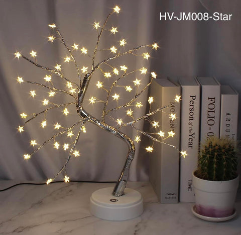 Decorative LED Shimmer Tree Tabletop Bonsai Tree W/DIY Branch | 50cm | 3 Style