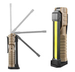 Double Sided COB+XPE LED Foldable Hanging Inspection Work Lights W/Magnet Base