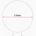 Hoop Round Circle Backdrop Balloon Arch Frame | Wedding Props Background | 2 Colors & 3 Size