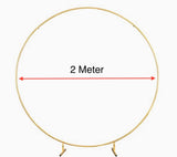Hoop Round Circle Backdrop Balloon Arch Frame | Wedding Props Background | 2 Colors & 3 Size