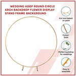 Hoop Round Circle Backdrop Balloon Arch Frame | Wedding Props Background | 2 Colors & 3 Size