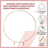 Hoop Round Circle Backdrop Balloon Arch Frame | Wedding Props Background | 2 Colors & 3 Size