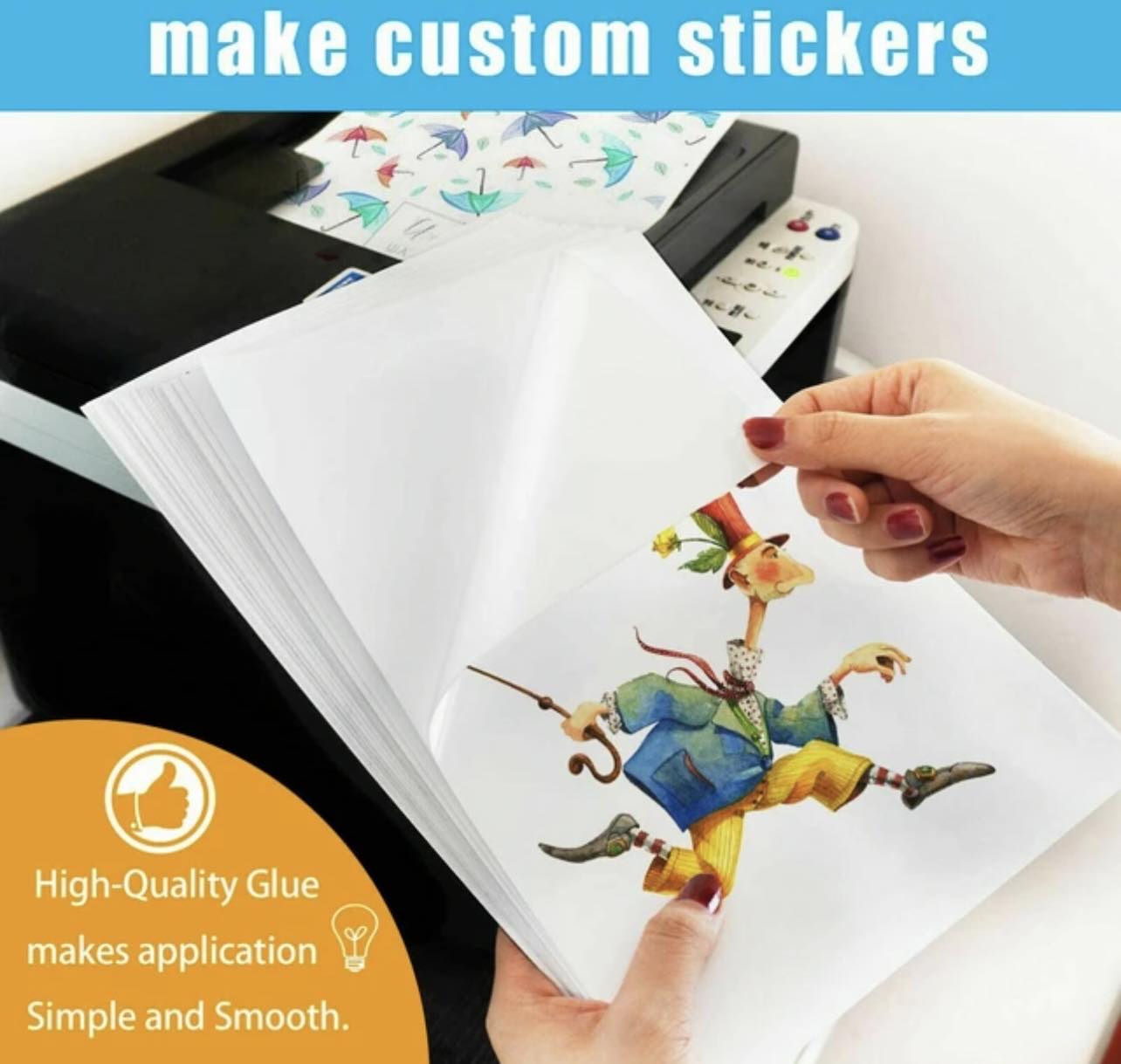 HTVRONT Matte Printable Vinyl Sticker Bundle | 8.5"x11" 15 sheets