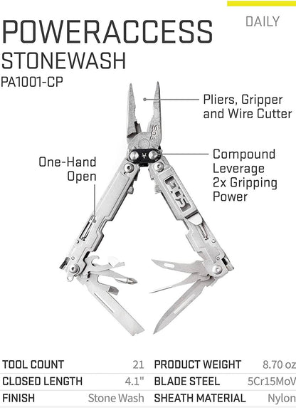 SOG Power Access 18 Multi-Tool Pliers | PA1001-CP | 2 Colors
