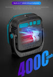 Portable LED Multifunctional Rechargeable Work Light Tricolor + Red W/Magnet