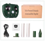 Solar Powered Ultrasonic Animal and Bird Repeller W/Flashing Light