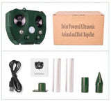 Solar Powered Ultrasonic Animal and Bird Repeller W/Flashing Light