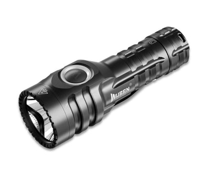 WUBEN E6 LED Flashlight EDC Small Steel Cannon Strong Flashlights | Black