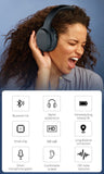 BURNESTER Folding Dual Wireless/Wired Headphones W/Hands-Free Call | TM-06