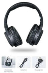 BURNESTER Folding Dual Wireless/Wired Headphones W/Hands-Free Call | TM-06
