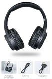 BURNESTER Folding Dual Wireless/Wired Headphones W/Hands-Free Call | TM-06