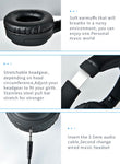 BURNESTER Folding Dual Wireless/Wired Headphones W/Hands-Free Call | TM-06