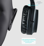BURNESTER Folding Dual Wireless/Wired Headphones W/Hands-Free Call | TM-06