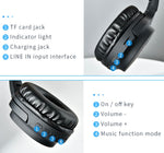 BURNESTER Folding Dual Wireless/Wired Headphones W/Hands-Free Call | TM-06