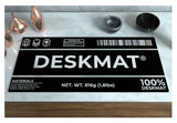 Malvix Studio Deskmat ® Desk Mat | White on Black