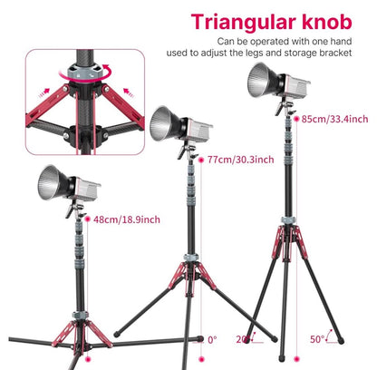 ULANZI MT-49 Reflex Carbon Fiber Light Stand Tripod+Monopod