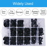 415pcs Car Body Plastic Rivets Push Pin Trim Clip Kit W/Removal Tool