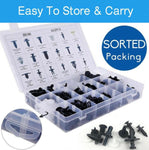 415pcs Car Body Plastic Rivets Push Pin Trim Clip Kit W/Removal Tool