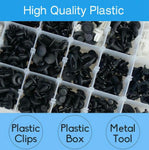415pcs Car Body Plastic Rivets Push Pin Trim Clip Kit W/Removal Tool
