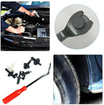 415pcs Car Body Plastic Rivets Push Pin Trim Clip Kit W/Removal Tool