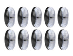 10pcs LED Trailer Truck 10V-30V Side Marker Amber & Red