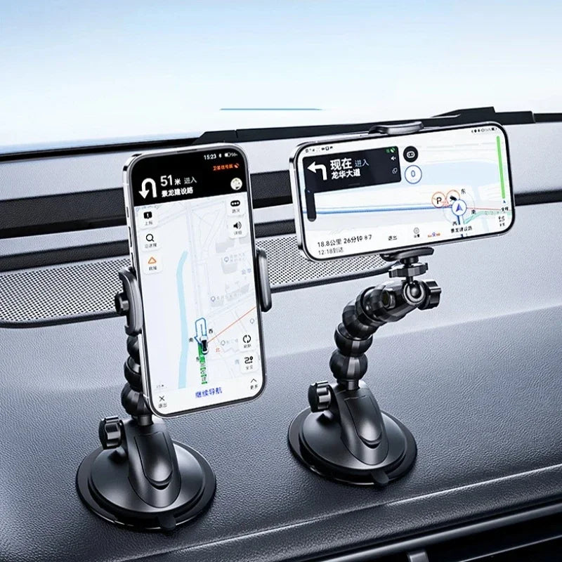 For iPhone Xiaomi  Samsung Accesorries 360 Rotatable Cellphone Car Phone Holder Fixed Shockproof Mobile Stand Big In GPS Support