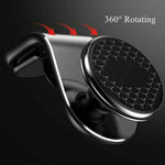 Magnetic Phone Car Holder 360° Rotate Air Vent Mount | F19