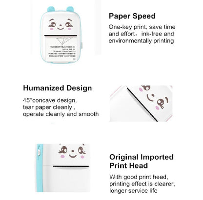 MiNi Pocket Thermal Printer BT W/Android or iOS APP | 2 Color