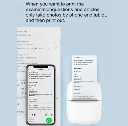 MiNi Pocket Thermal Printer BT W/Android or iOS APP | 2 Color