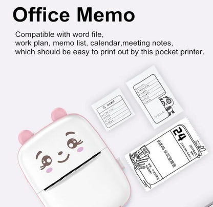 MiNi Pocket Thermal Printer BT W/Android or iOS APP | 2 Color