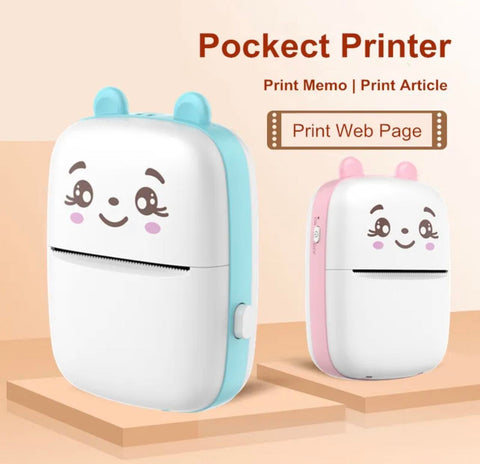 MiNi Pocket Thermal Printer BT W/Android or iOS APP | 2 Color