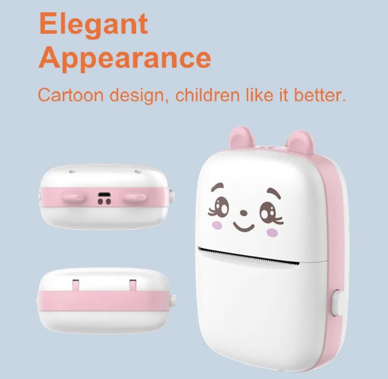 MiNi Pocket Thermal Printer BT W/Android or iOS APP | 2 Color