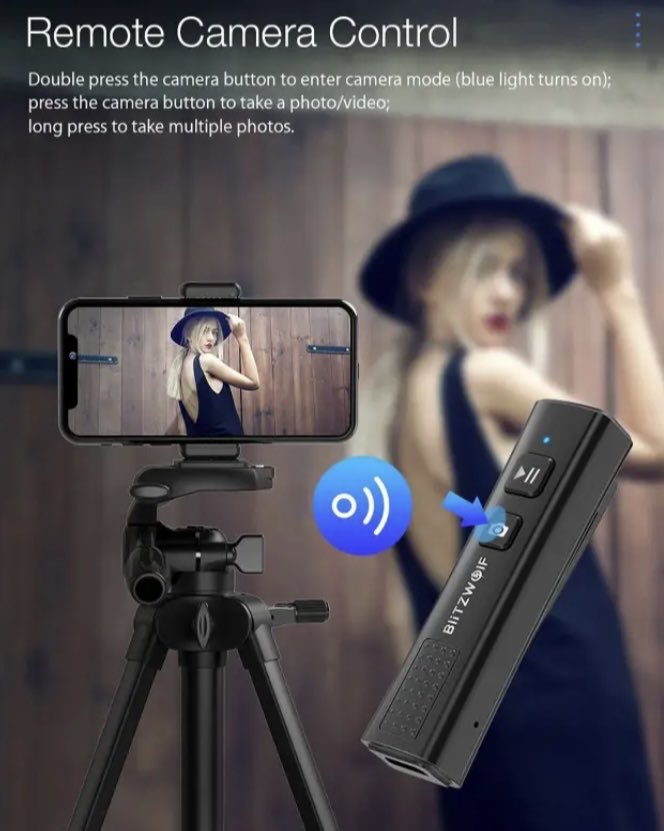 BlitzWolf 2 in 1 Mini Wireless USB BT AUX Music Audio Receiver | BW-BR0