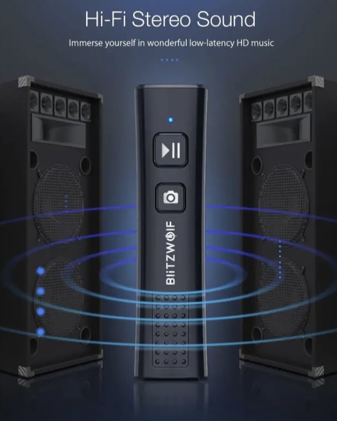 BlitzWolf 2 in 1 Mini Wireless USB BT AUX Music Audio Receiver | BW-BR0