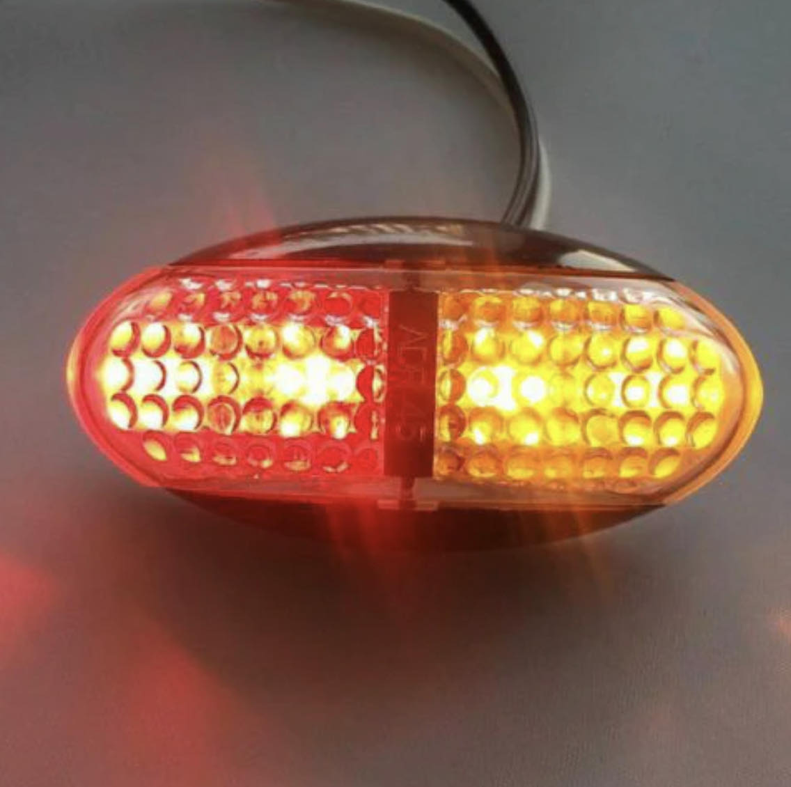 10pcs LED Trailer Truck 10V-30V Side Marker Amber & Red