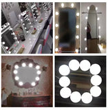 DIY 10 LED Bulb Hollywood Style Makeup Mirror Light Kit | Dimmable